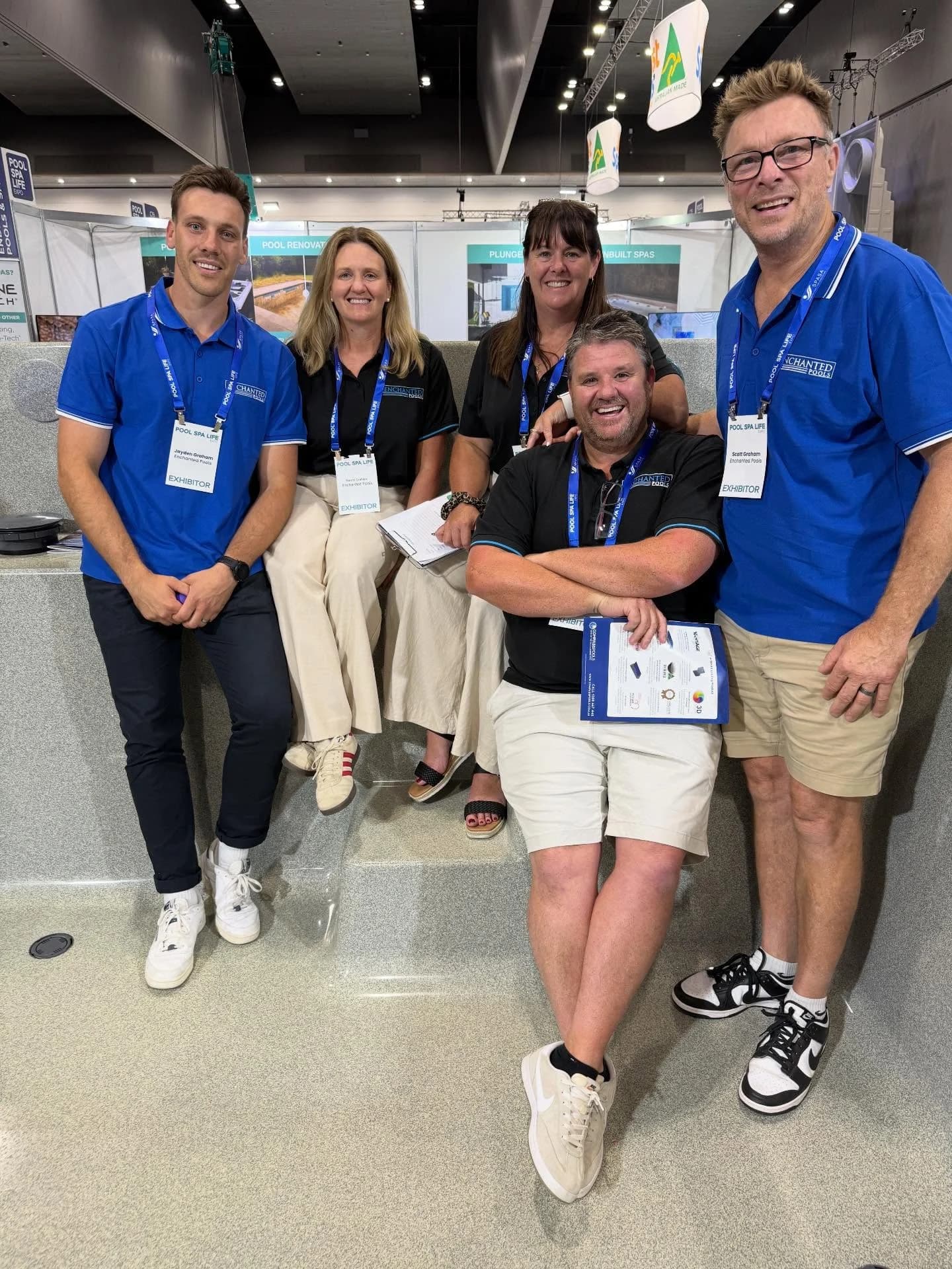 The Enchanted Pools team at the Pool Spa Life Expo